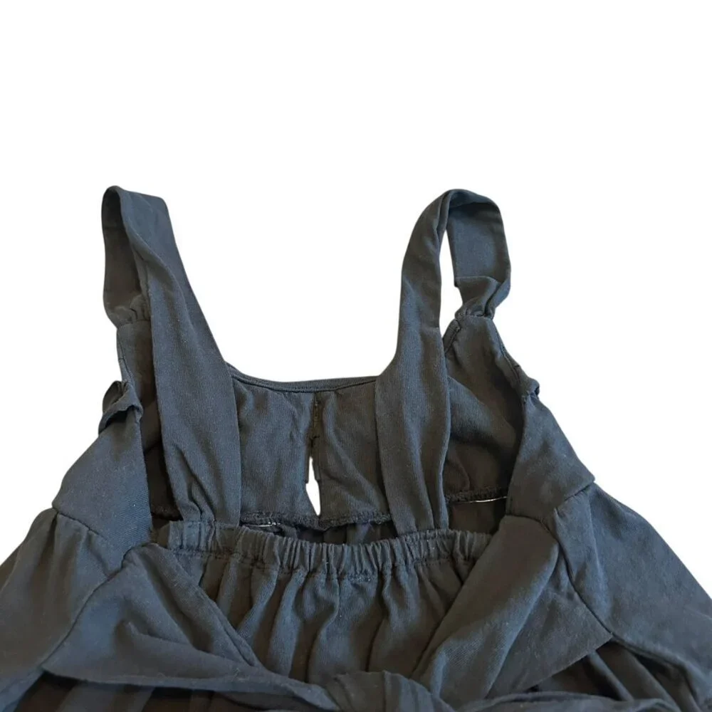 Free People Beach Valley Mini Dress Back Tie Sleeveless Mini 100% Cotton Size XS - Picture 9 of 13